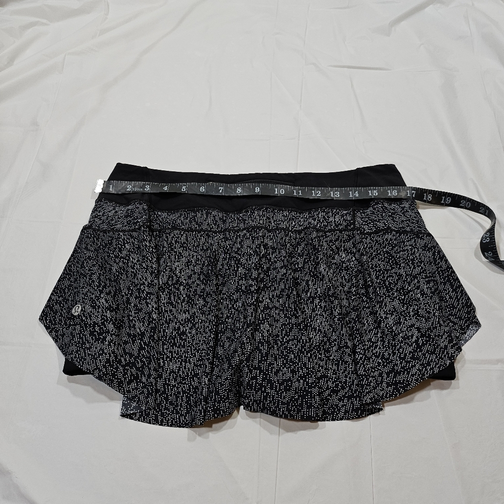 Lululemon Quick Pace Skirt (13")(Soundwave White Black) - Picture 10 of 16